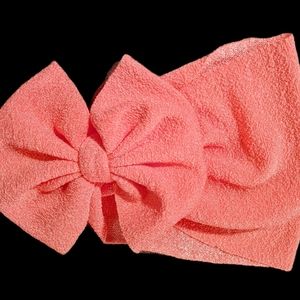 Valentine Coral Headwrap Bow